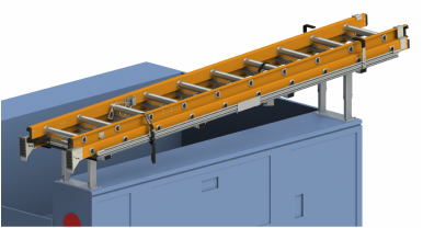 incline ladder rack for service body